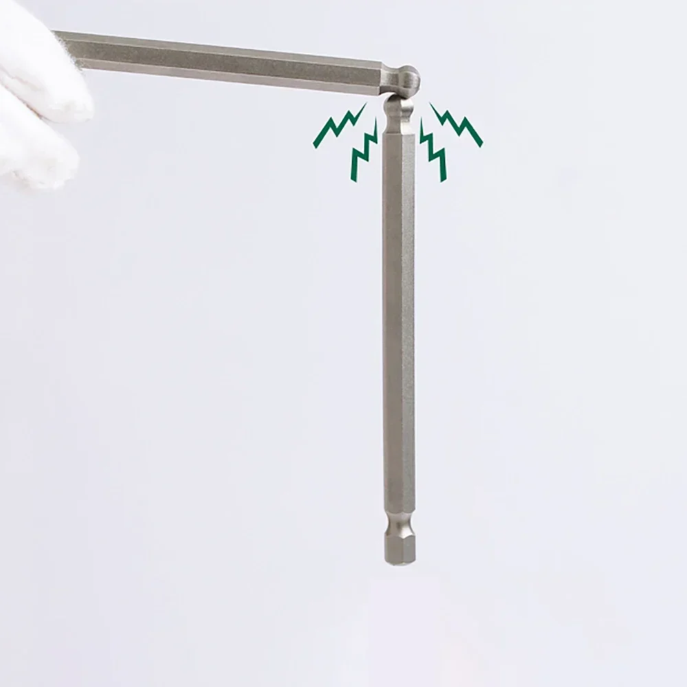 Kép 6: Rontás Lázadás Csikáras bits H2 - h10 Delejes Hatoldalú golyós Dústermék S2 Acél 100/150/200mm Hossz 1/4