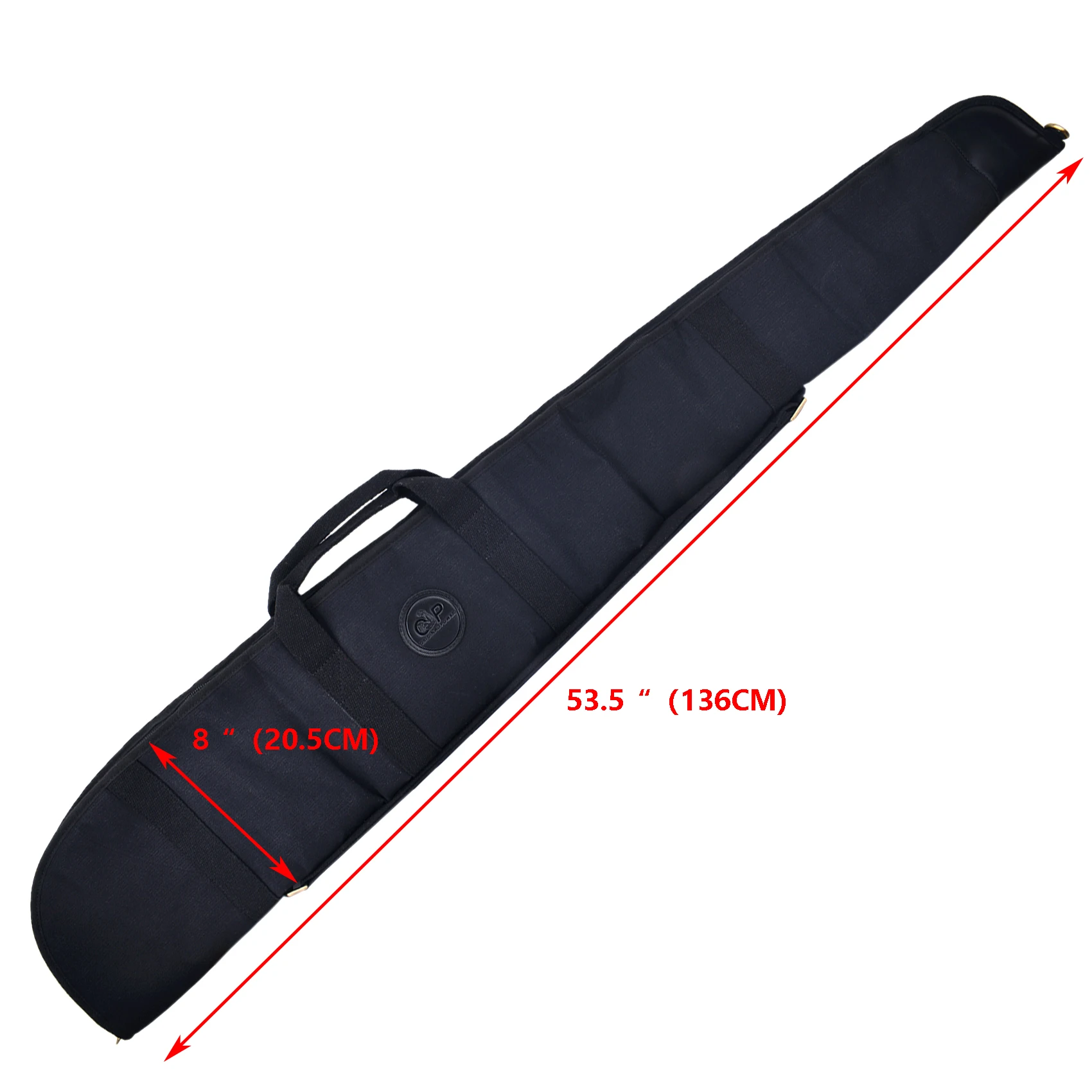 Imagem -03 - Couro Canvas Gun Bolsa Case Rifle Shotgun em Preto Caça Acessórios 53