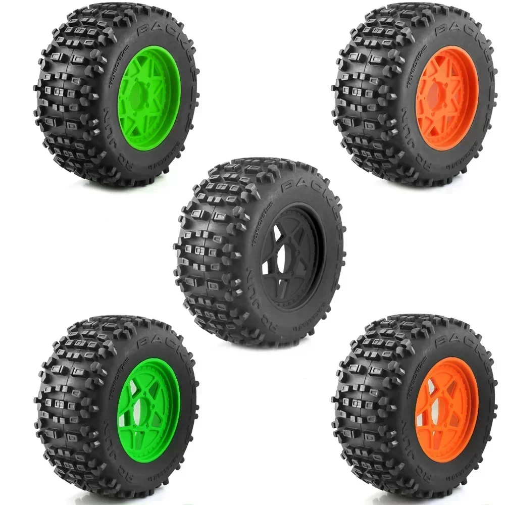 

for Slash ARRMA SENTON HSP HPI 1 set 173mm 1/8 1/10 Short Course Truck Tire Tyre with 12mm 14mm 17mm Wheel Hex RC Car