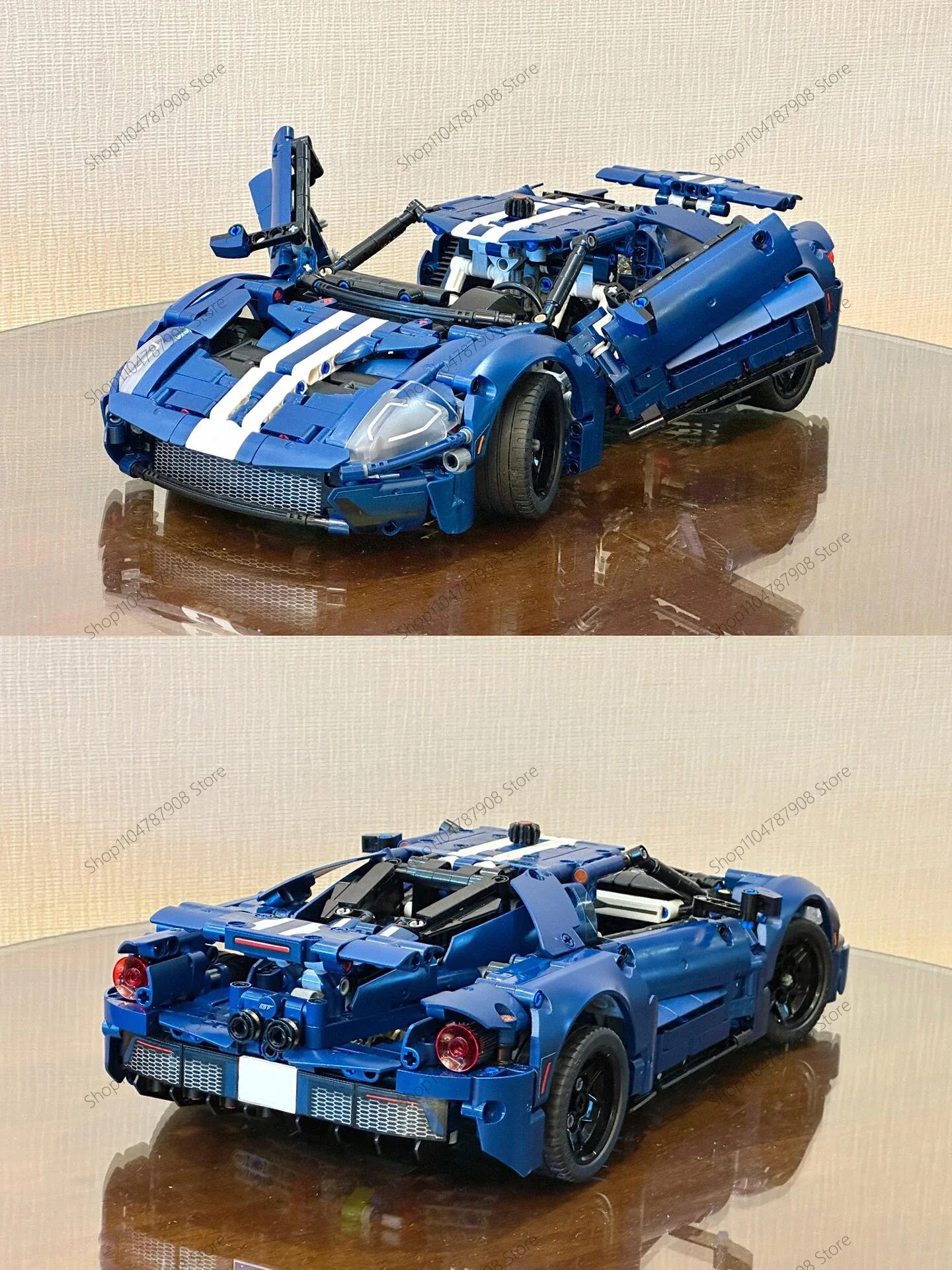 

1468PCS MOC GT Race Car Building Kit - 1:12 Scale High-Speed Sports CaMechanics, Compatible with Technic 42154 for Adults