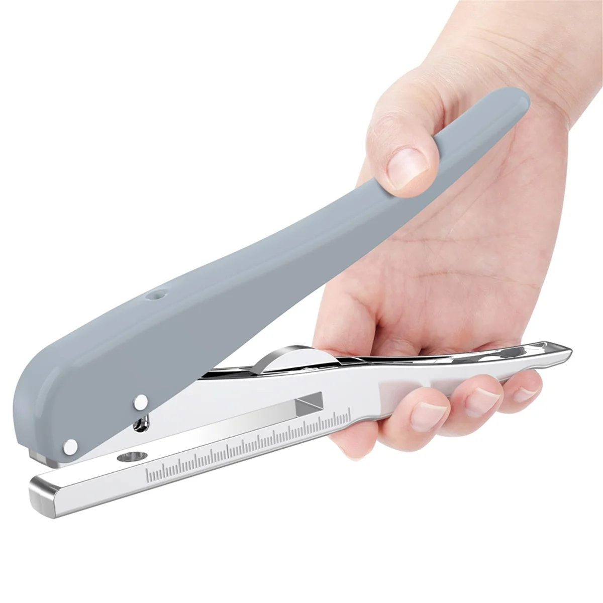 

A93Z Heavy Duty Single Hole Punch,Hole Puncher 25 Sheets Capacity Paper Punch for Paper ID PVC Cards Scrapbook 8MM