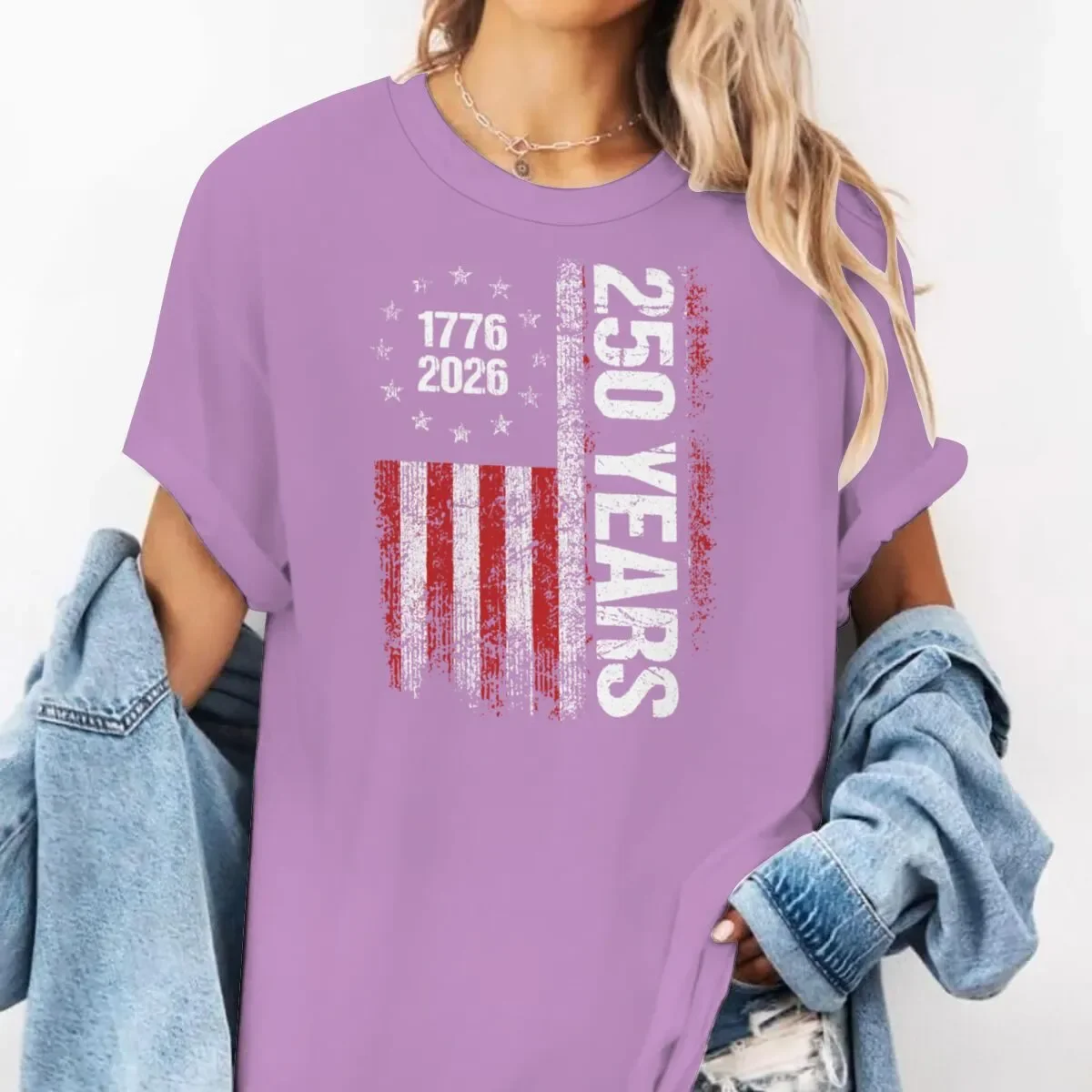 New Summer 1776 Independence Day Printed T Shirts, Loose Casual Streetwear Tops for Men Women