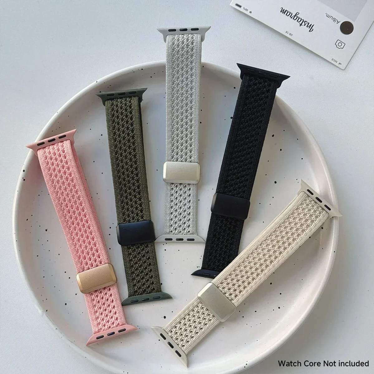 Cartoon Braid Nylon Magnetische Schnalle für Apple Watch Serie 10 42mm 46 41mm 40 schöne Mädchen Band für iwatch 10 9 8 SE 6 5 4 – Detail 6