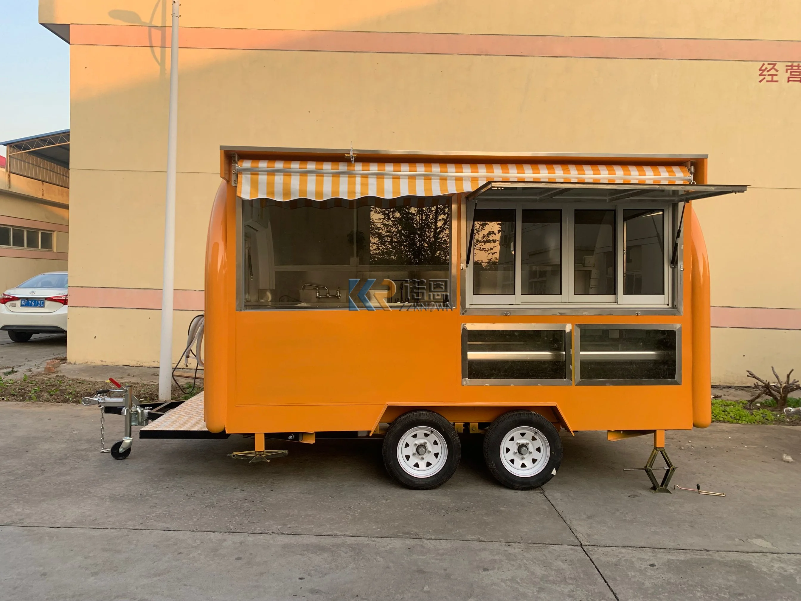 Remolque de comida de concesión, barra de café móvil, helado, freidora de conos de nieve, carrito de comida de Taco, camión de Pizza, Cater Van, autocaravana de Camping