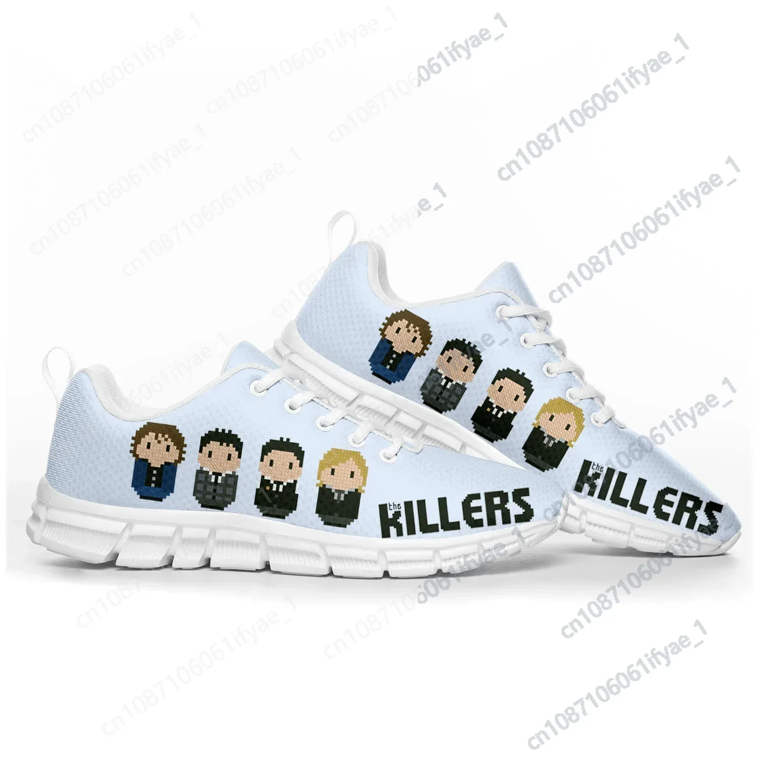 

The Killers Rock Band Pop Sports Shoes Mens Womens Teenager Kids Children Sneakers Casual Custom High Quality Couple Shoes White