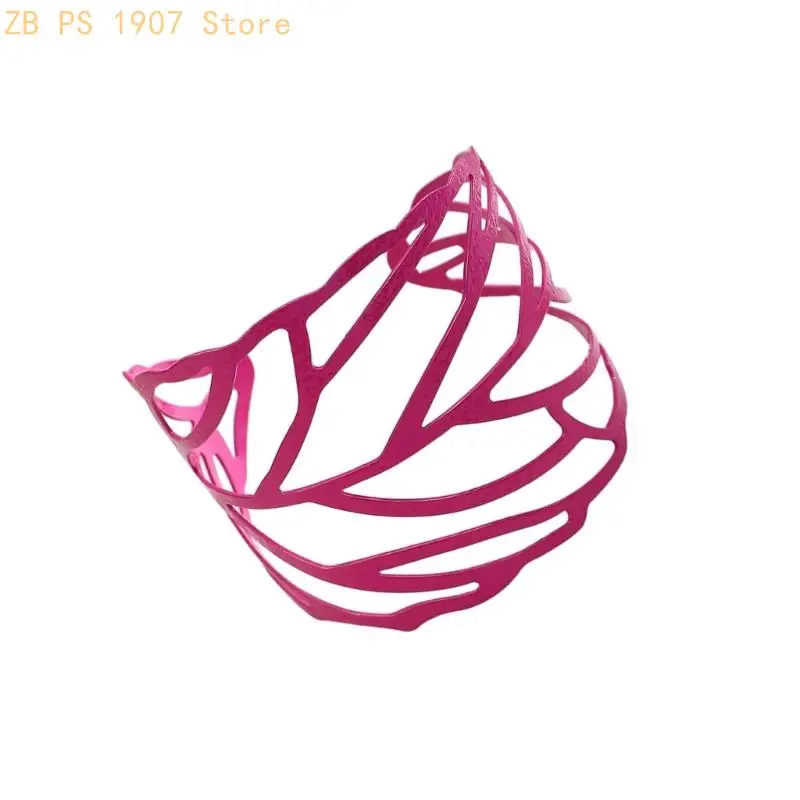 ورقة مخرمة واسعة الإسورة جريئة الرجعية مجوهرات سوار هدية أنيقة للنساء 55KA