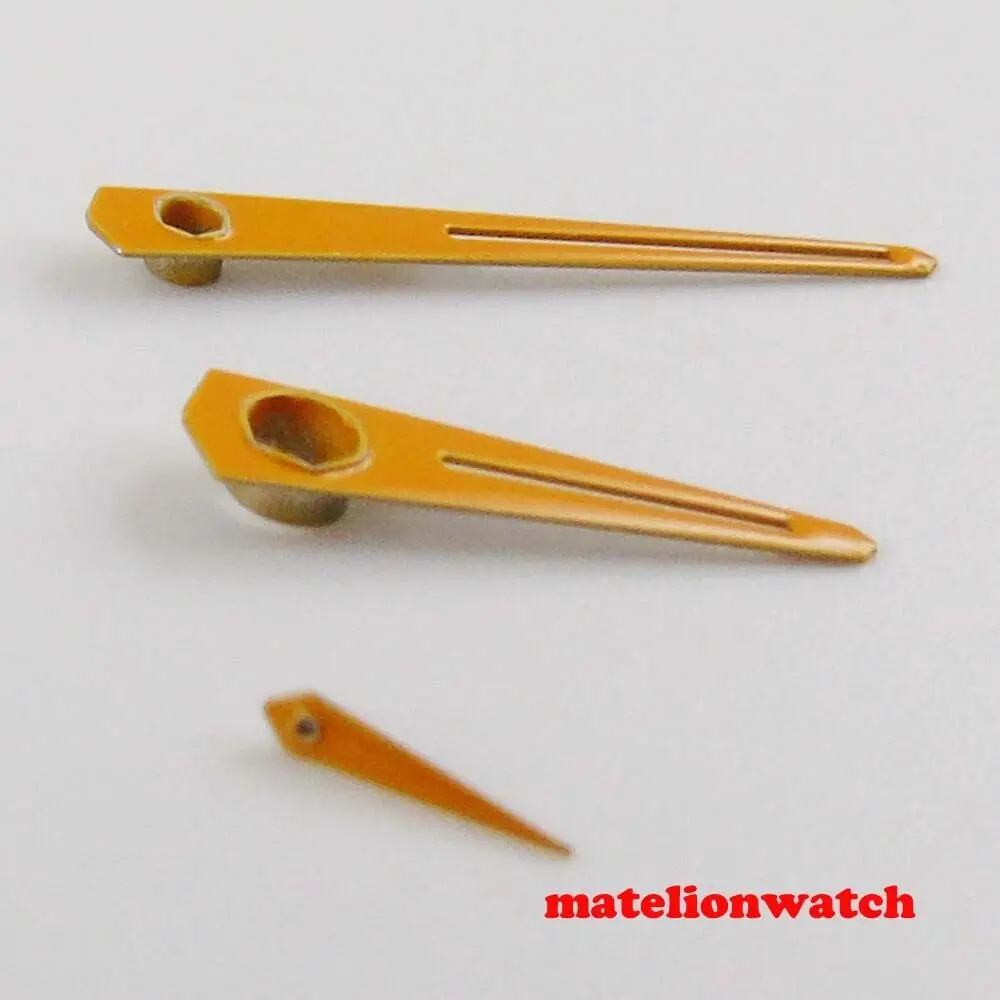 orange watch hands parts fit for ETA 6497 6498 hand winding mechanical movement