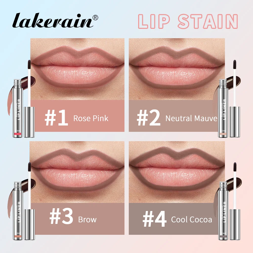 Peel Off Lip Liner Tattoo Waterproof Long Lasting Matte Non-Stick Cup Lip Tint Sexy Red Contour 4 Colors Lips Make Up Cosmetics