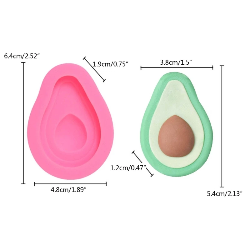 Handmade Products Little Avocado Ornament Silicone Mold Scented Gypsum Ornaments Drop Resin Mold for Decoration