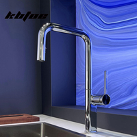 Modern U-Design Pull Out Kitchen Faucet 2-Mode Hidden Spray Head 360° Rotation Cold and Hot Water Sink Mixer Tap New Arrival