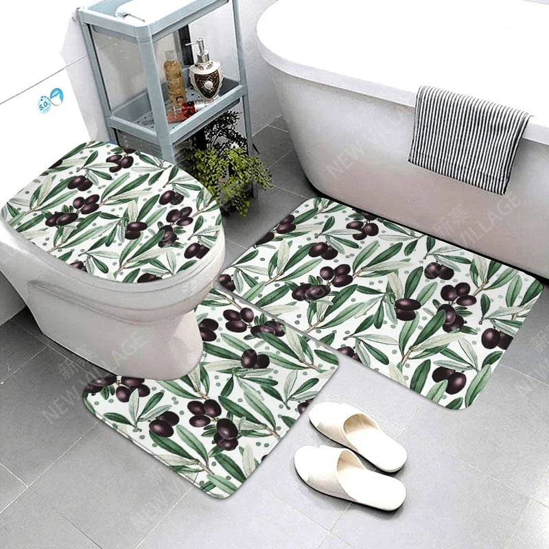 Anti-slip bath mat bathroom small rug shower mat decorative absorbent foot mat entrance bathtub toilet rug Morandi Nordic letter