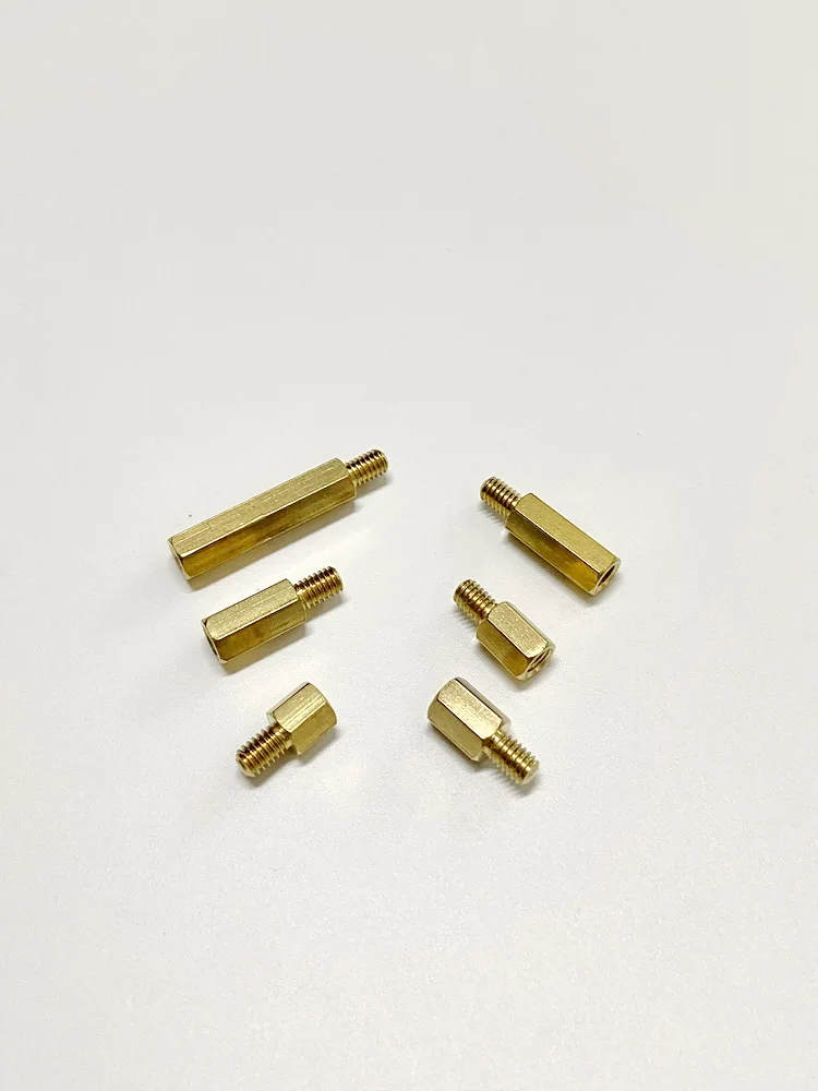 

Male-Female Standoff Stud Bolt Fasteners PCB Board Isolation Support Copper Partition Column Brass M4 Mechanical Thread