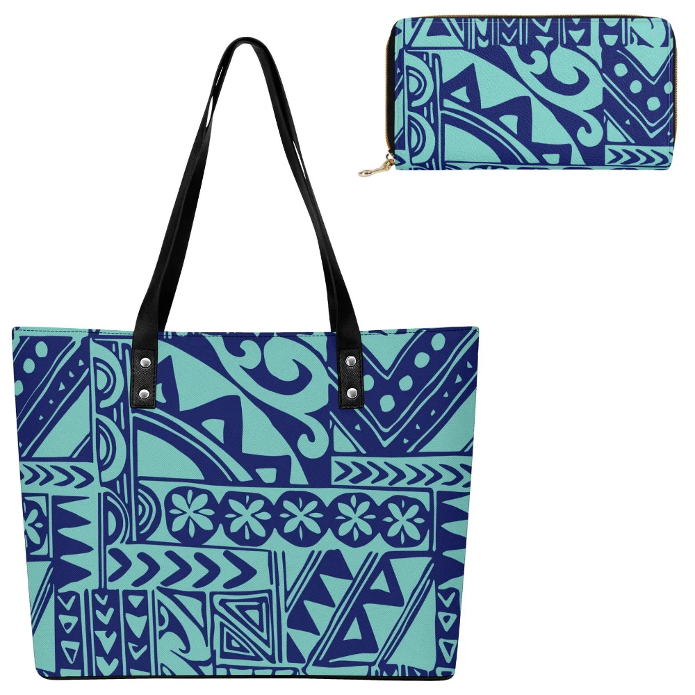 

Polynesian Handbags Single-Shoulder Bags Printed Women'S Custom Shopping Bags Casual And Fashionable Leather Wallets And Handbag