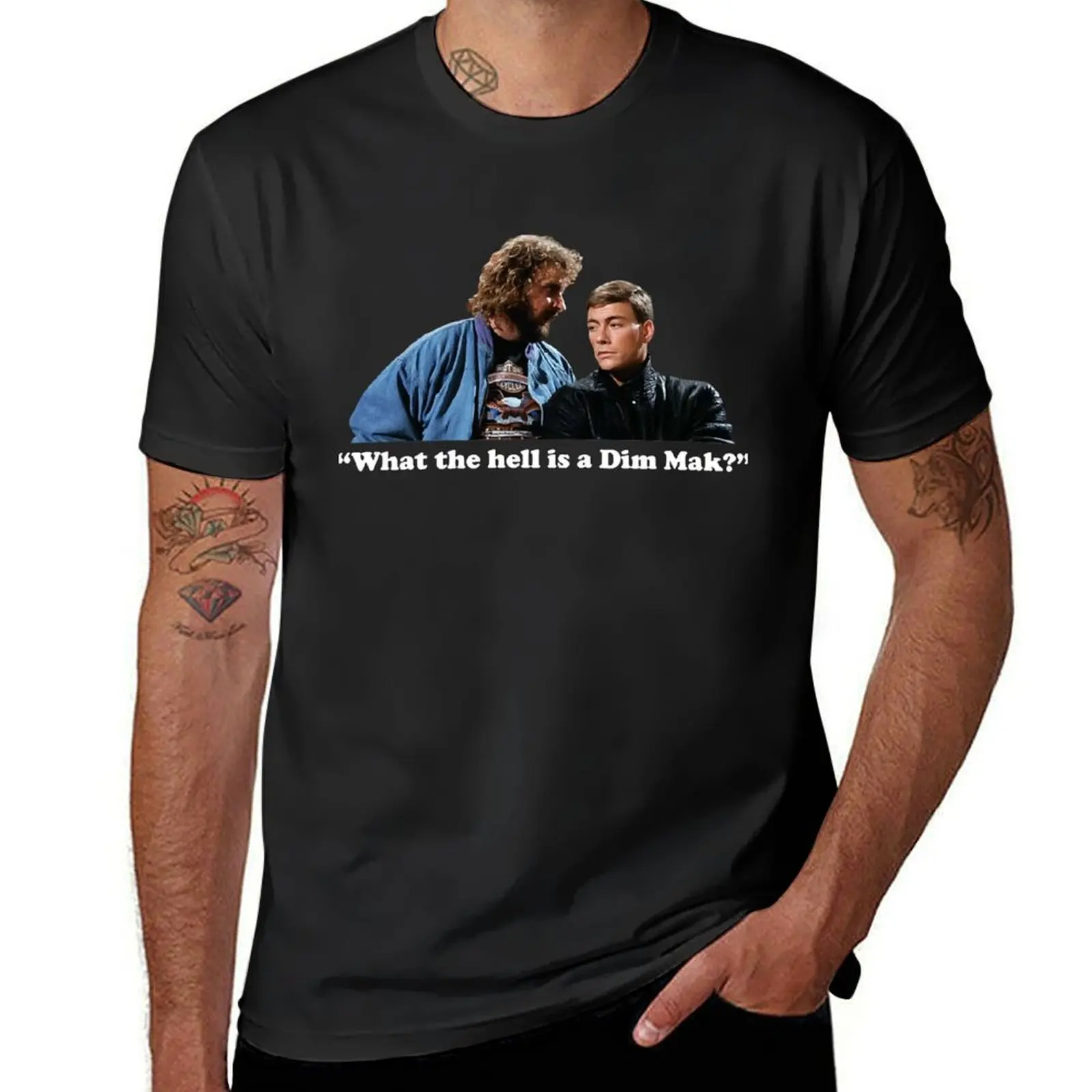 What the Hell is a Dim Mak Bloodsport, Ray Jackson and Jean Claude Van Damme T-Shirt korean fashion plain men t shirts