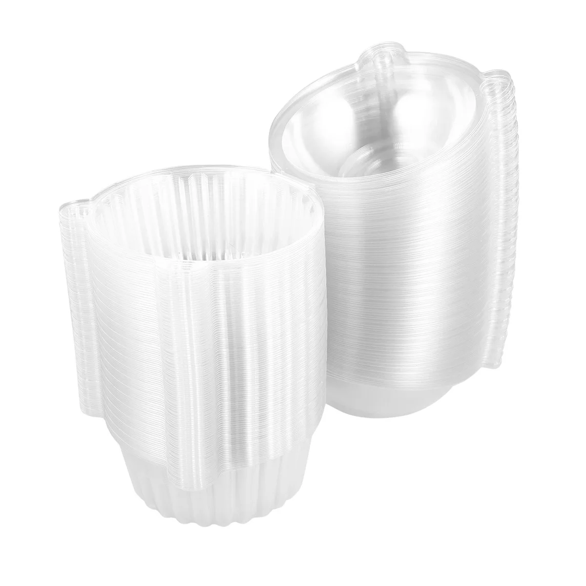 Owl Shape Plastic Cake Boxes Transparent Disposable Dome Lid Locking Design For Party Dessert Packaging Sushi Fruit