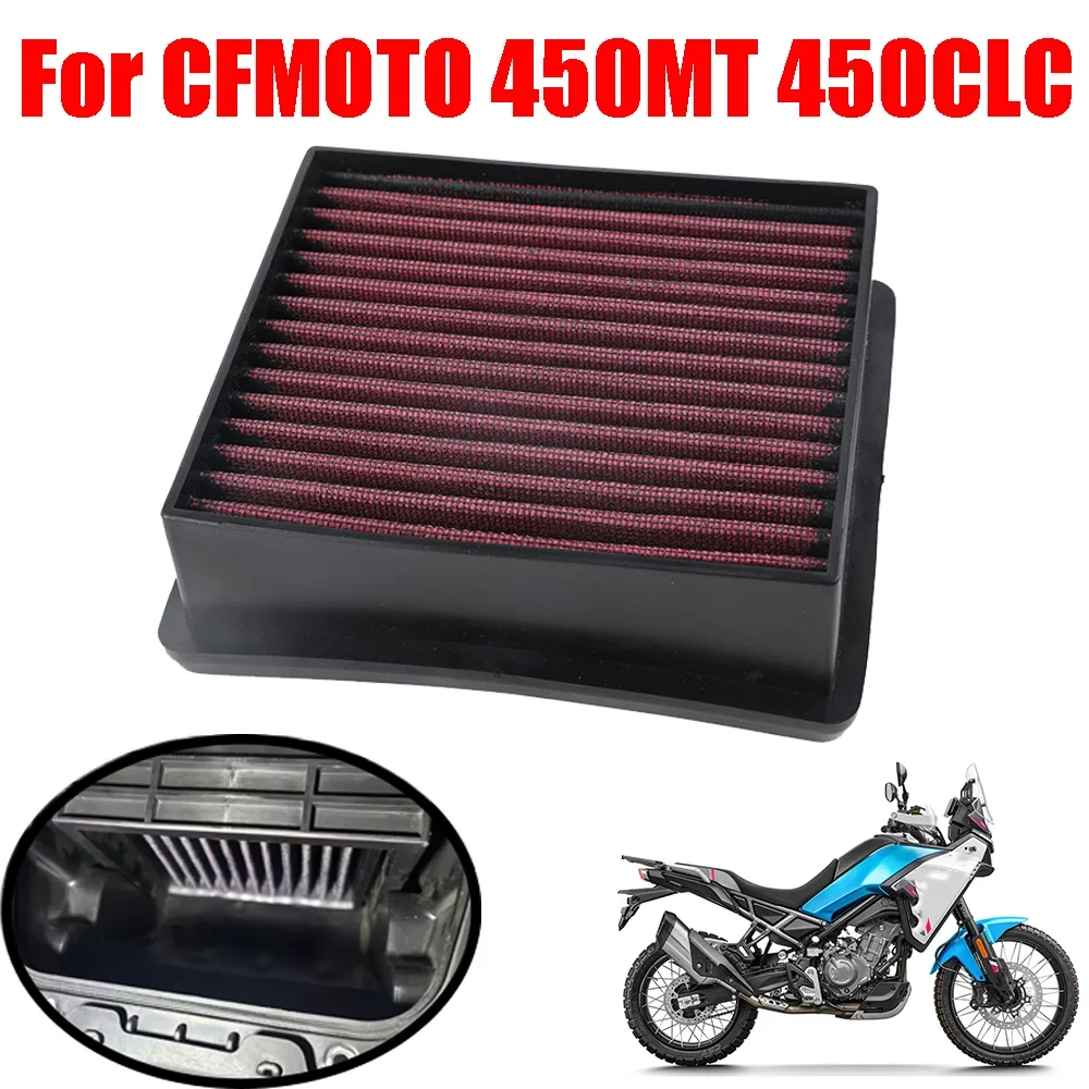 Per CFMOTO CF MOTO 450MT MT450 450CLC CLC450 450CL-C 450 CLC 450 CL-C Accessori Moto Filtro Aria Ad Alto Flusso di Aspirazione Cleaner