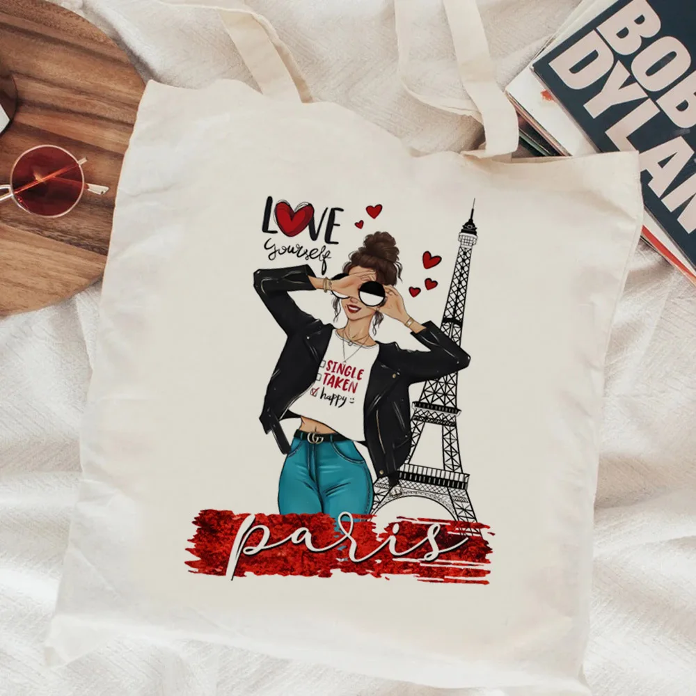 

Paris shopping bag shopper grocery tote bolso bag boodschappentas bolsa compra grab