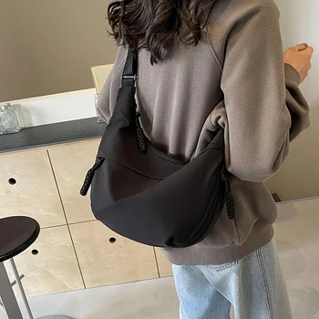 Nuova borsa casual per gnocchi, borsa a tracolla alla moda di grande capacità per uomo e donna, borsa in nylon multitasche