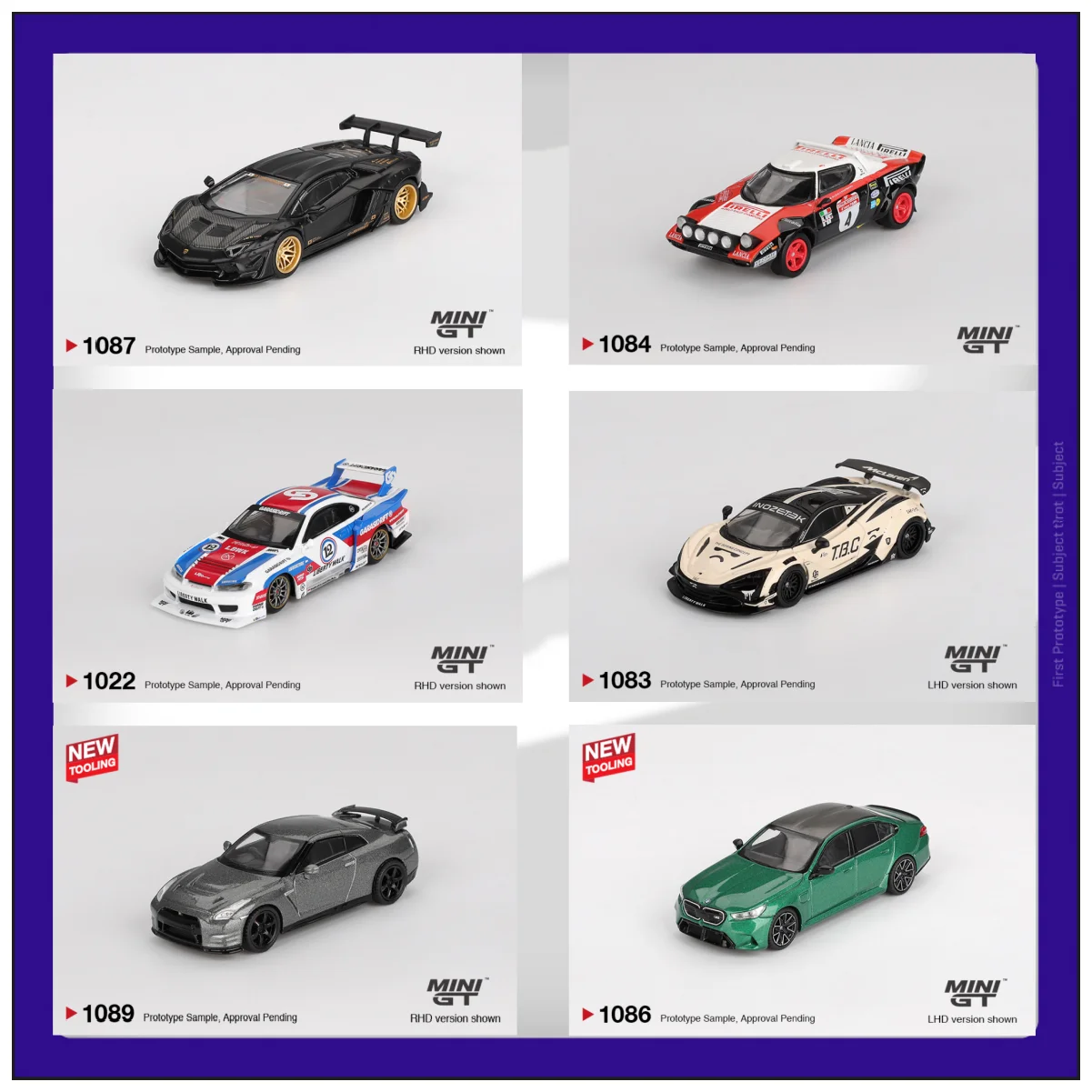 

MINIGT 1:64 Nissan GT-R Nissan LB-Super McLaren 720S LB BMW M5 Lancia Модель автомобиля из сплава