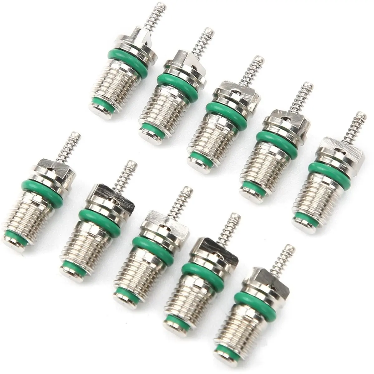 DT34 10 PCs Car Air Conditioner NippleR134A Valve Cores for Household and Automotive Air Conditioning SystemsSpot Refrigerant