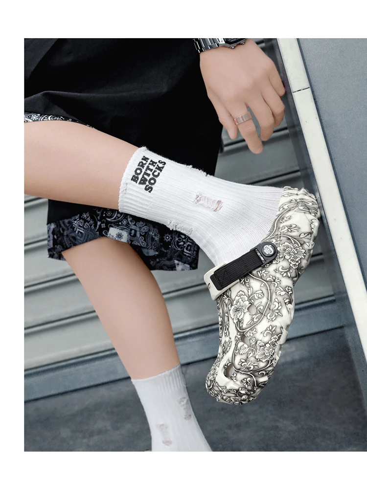 Neue Sommer-Clogs für Herren, weichsohlige Dual-Use Outdoor-Strandschuhe, geruchshemmende geschlossene Sandalen – Detail 8