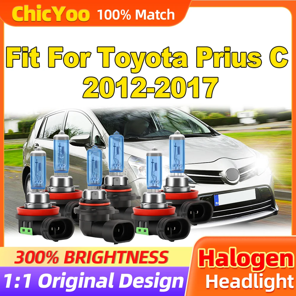 

Fit For Toyota Prius C 2012 2013 2014 2015 2016 2017 36000LM Halogen Headlights 300W Xenon Headlamps 12V 6500K Car Lights