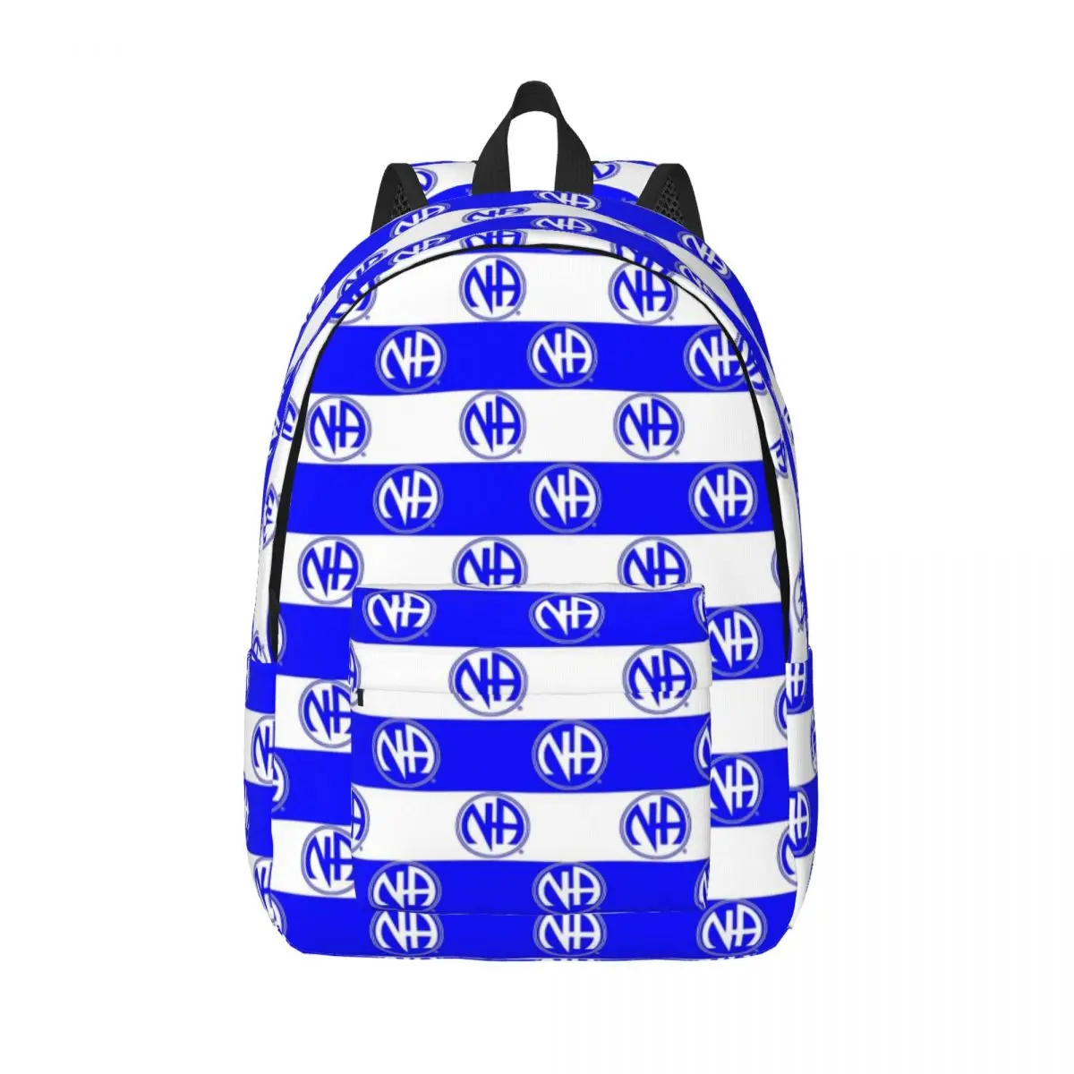 

STRIPRED NA SYMBOL - Blue Backpack for Men Women Fashion Student Business Daypack College Shoulder Bag