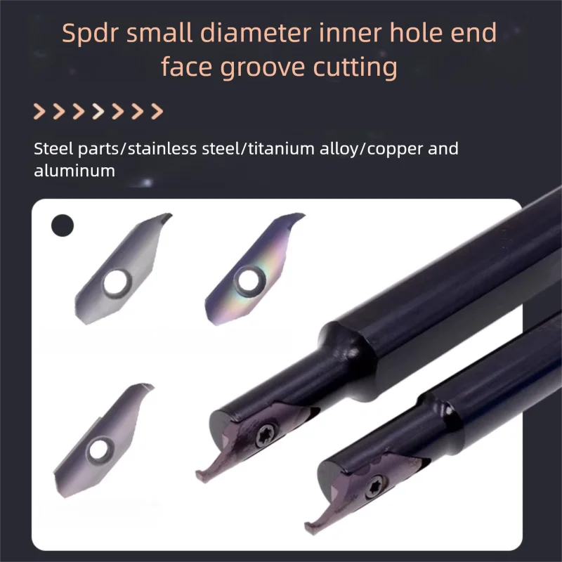 

SPDR SPDR100 SPDR150 SPDR200 KSPDR KSPDR0012H10 KSPDR0016K10 End Face Grooving Tungsten carbide insert holder Cutter CNC Lathe