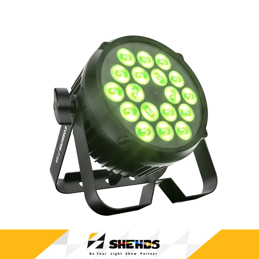 

SHEHDS Waterproof 18x12W RGBWA UV 6in1 LED Par Light With RDM Function IP65 Outdoor Wash Lighting For Stage DJ Disco Wedding