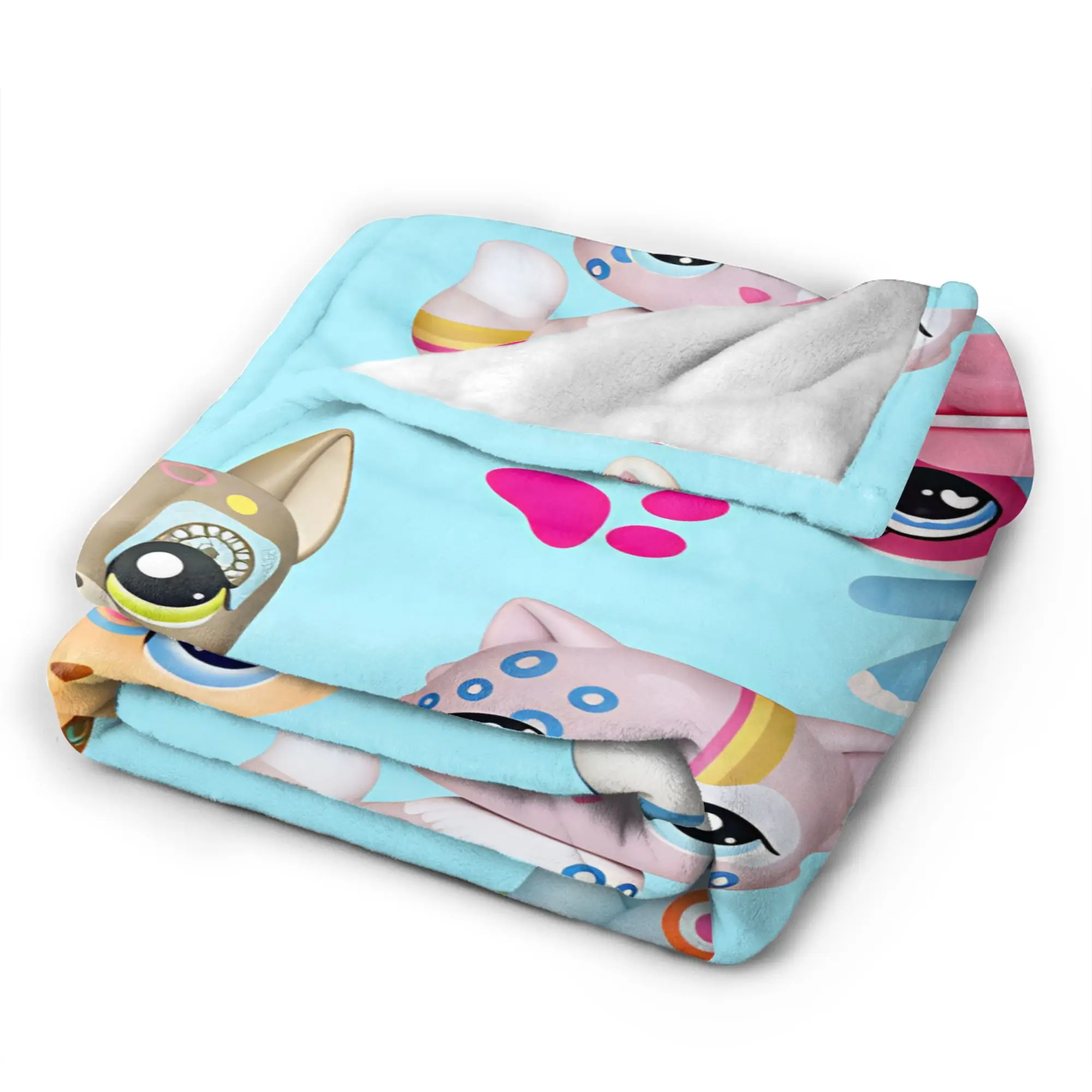 Littlest Pets Shops Super Soft Blankets For Couch Bed  Funny Bedding Throws Winter Picnic Flannel Bedspread