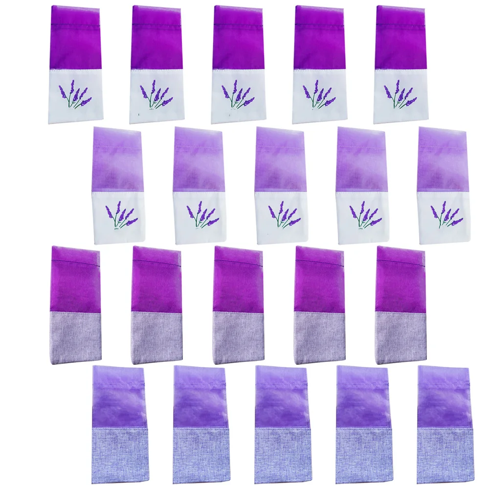 

20pcs Empty Sachet Bags Lavender Pouches For Closet Drawer Car Fragrance Portable Aromatic Holder Decorative Scented Bag