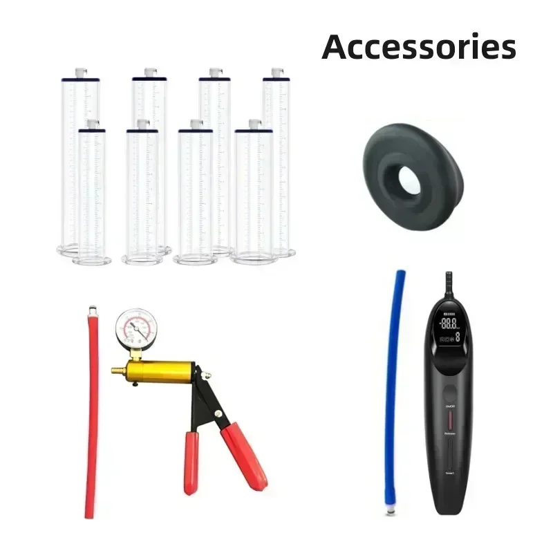 20/30cm Acrylic Cylinder Penis Pump Accessories Vacuum Penis Enlarger Sex Toys For Man Penis Enlargement Penile Trainer Adult 18