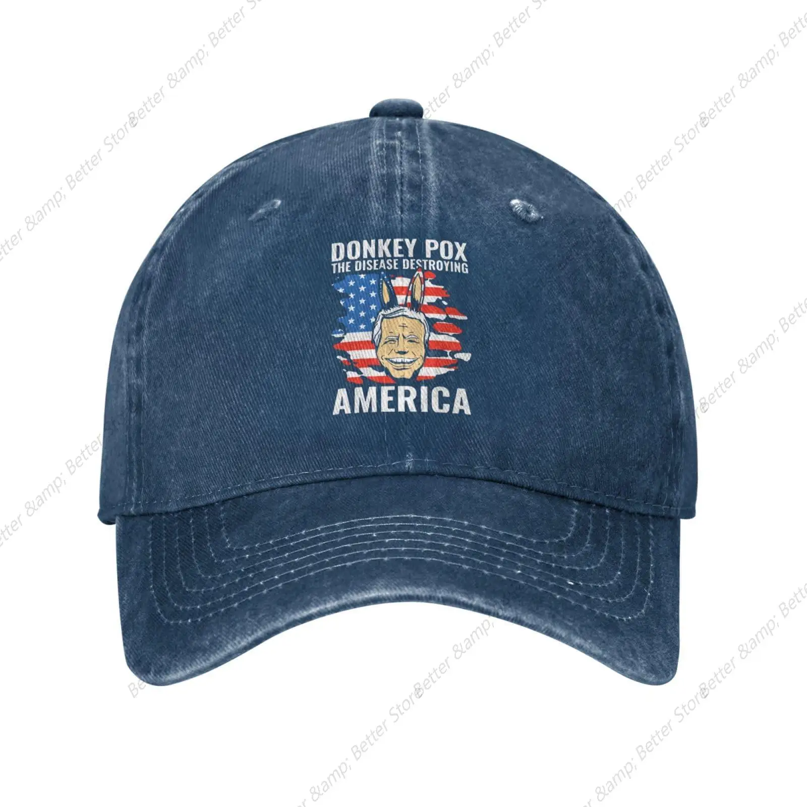 Donkey Pox Destroying America Hat Funny Trucker Cap Gift for Men Women Grandpa Dad Baseball Hats