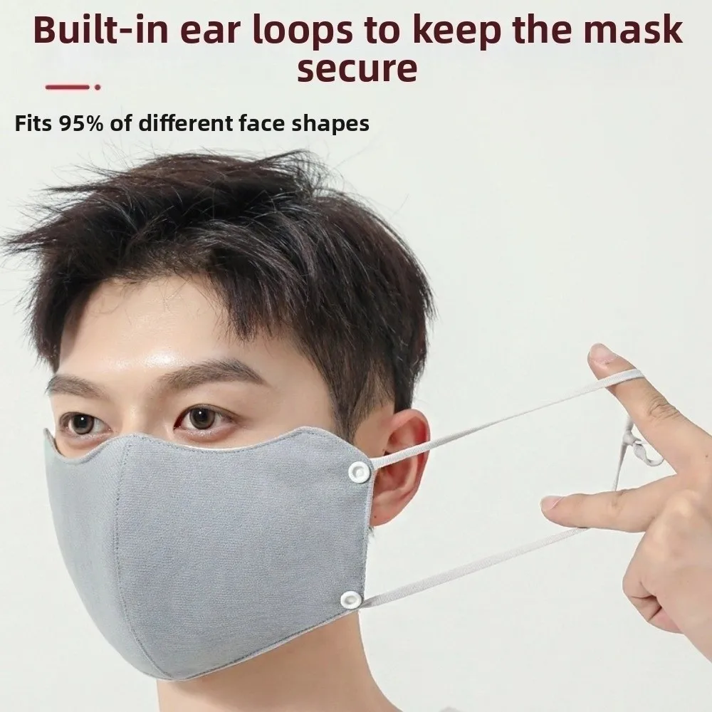 في الهواء الطلق شتاء دافئ قناع الوجه سميكة ثلاثية الأبعاد اثنين في واحد غطاء للأذنين مبطن بالصوف يندبروف قناع ركوب الدراجات حماية الأذن