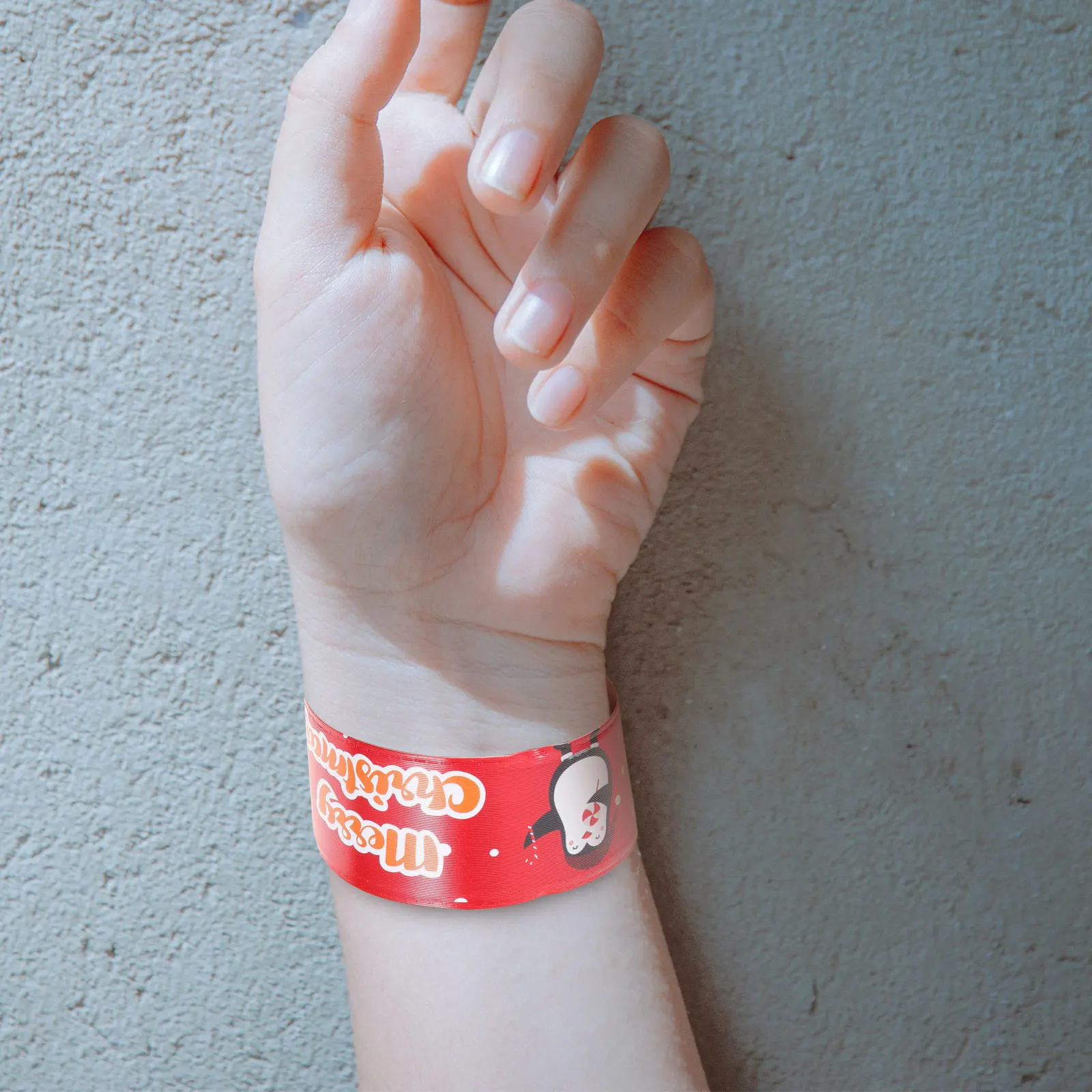 

JOINPAYA 96Pcs Christmas Slap Bracelets Snap Wristbands PVC Santa Xmas Party Favors Stocking Stuffers Holiday Decor Supplies