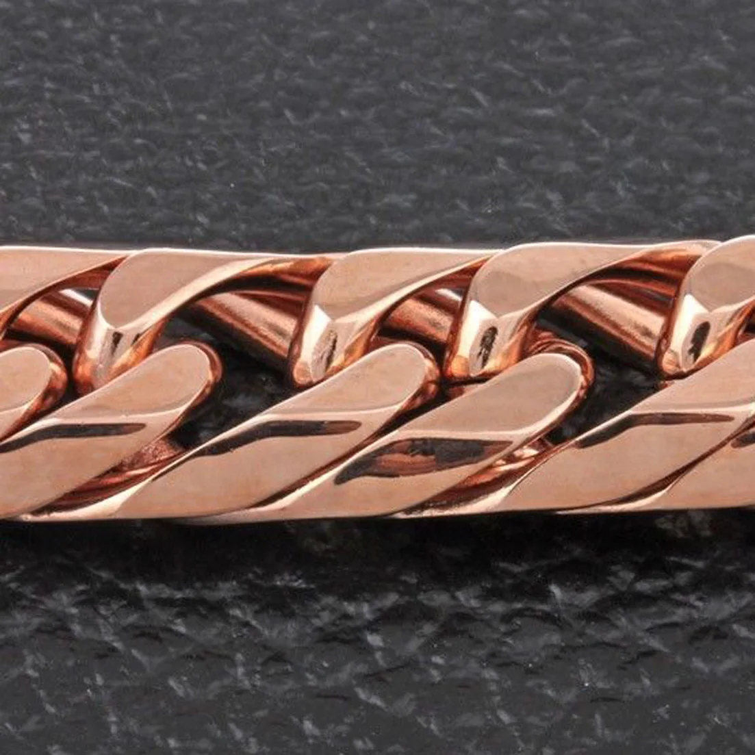 New Fashion 7-40inch Custom Size 13/16mm Wide Stainless Steel Rose-Gold Color Charming Men Curb Cuban Chain Necklace or Bracelet