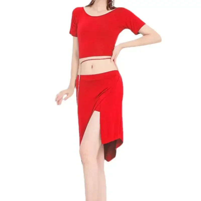 

Костюм для танца живота для взрослых, комплект из 2 предметов, топы с юбкой, женская одежда для восточного танца живота, одежда для танца живота