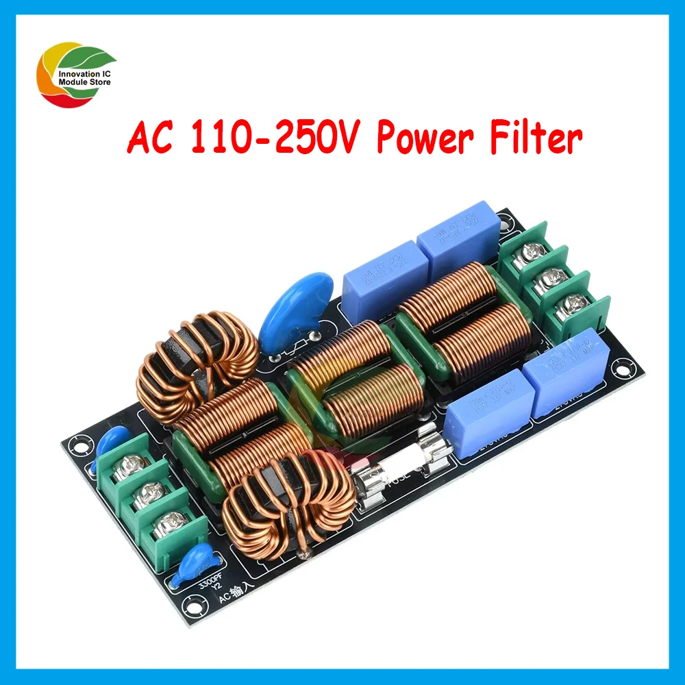 

AC 110-250V Four Level Audio Ac 220V Power Supply Emi Electromagnetic Interference Filter Power Filter 16A Finished Board