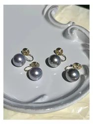 ALA Rising|L Gray Pearl Elegant Women Earing High Quality Unique Design Women Fashion Accessaries Office Lady Earing