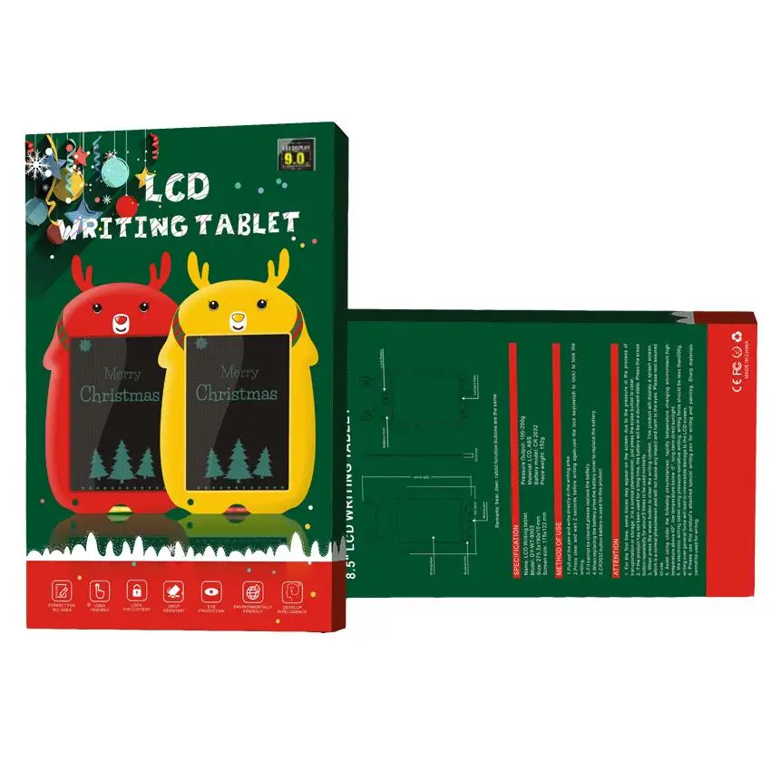 Kreskówkowe 9-calowe tablety do pisania LCD Kolorowy ekran Tablica do rysowania Zabawka Prezent świąteczny i narzędzie do nauki dla dzieci L38