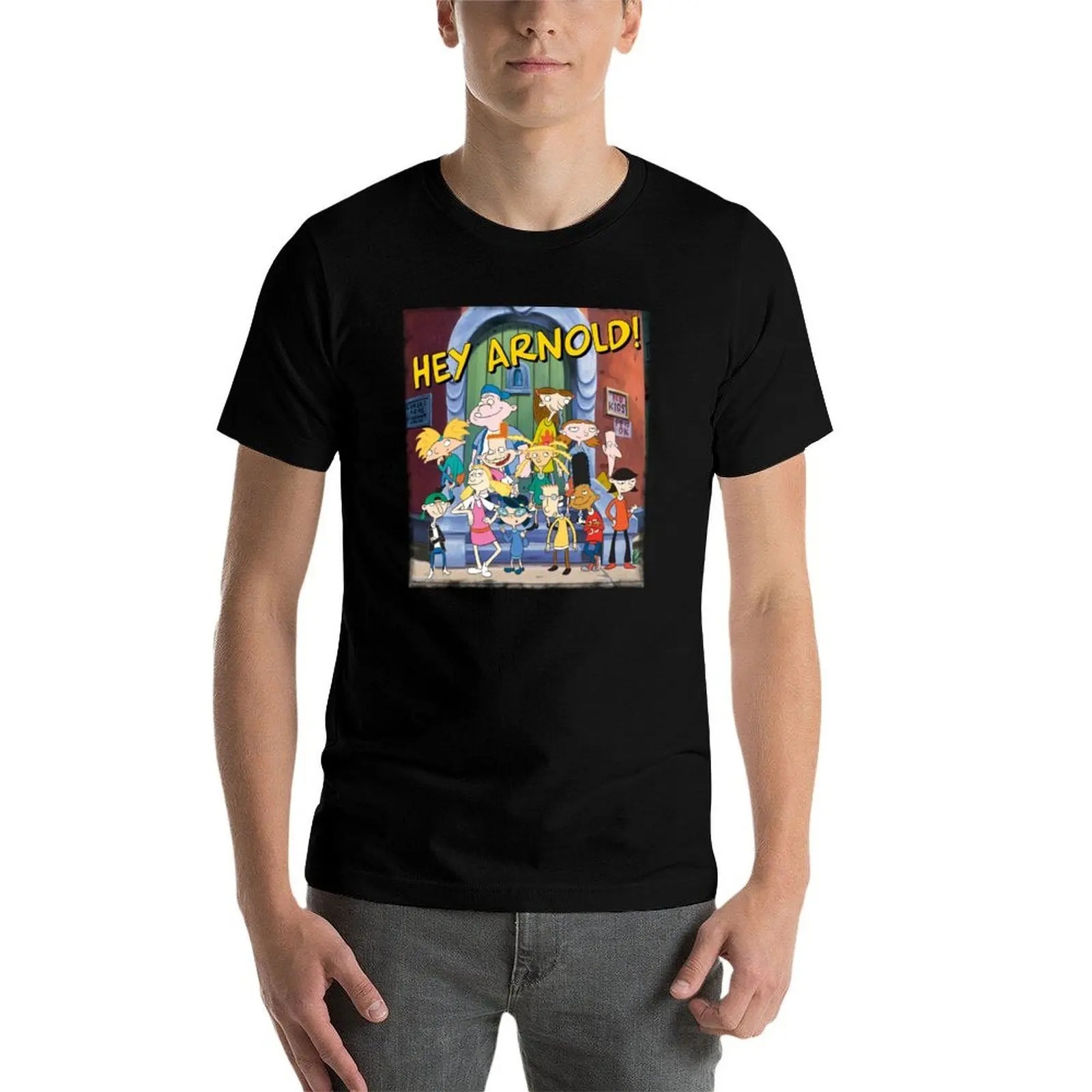 

Hey Arnold! Friends Group Shot Poster T-Shirt man tshirt t shirts cotton 100% T-Shirt