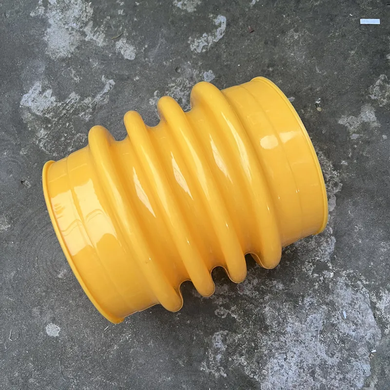 Bota de Salto de Poliuretano Amarelo Jack Fole id 15cm x h 19cm para Wacker Mikasa Rammer Compactador