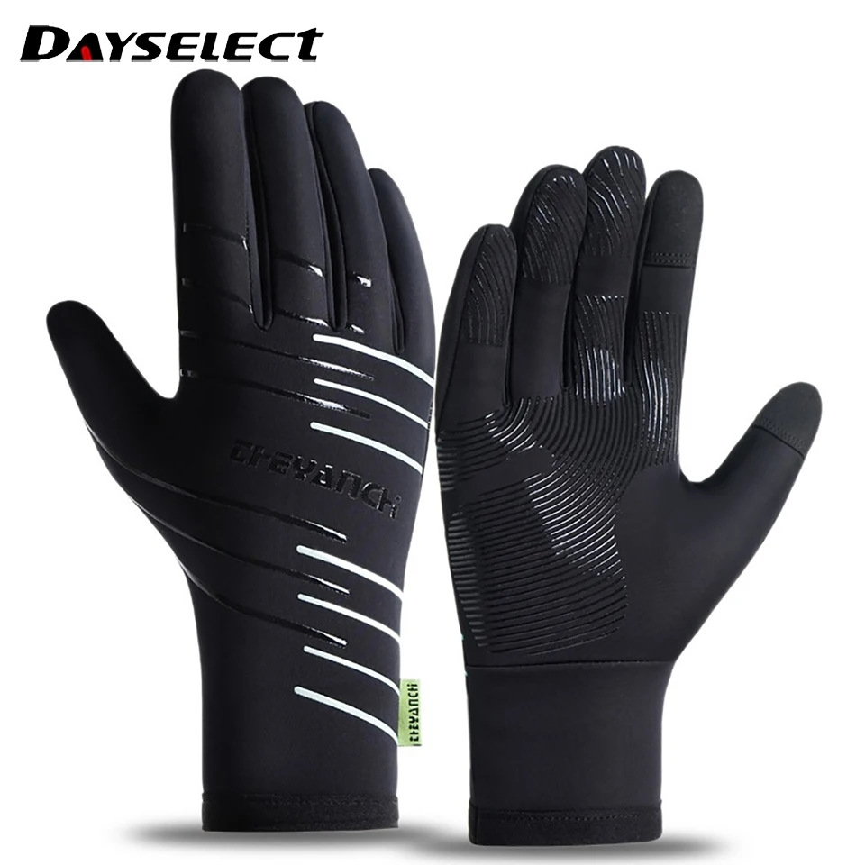 

Зимние велосипедные перчатки с полным пальцем, водонепроницаемые, нескользящие, износостойкие, спортивные, велосипедные, мотоциклетные, теплые перчатки унисекс