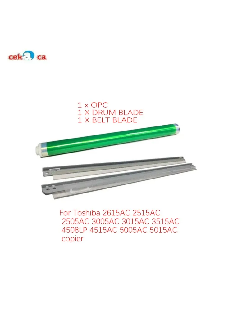 Tambor de lâmina de correia OPC para Toshiba, copiadora, 2615AC, 2515AC, 2505AC, 3005AC, 3015AC, 3515AC, 4508LP, 4515AC, 5005AC, 5015AC, 1 conjunto