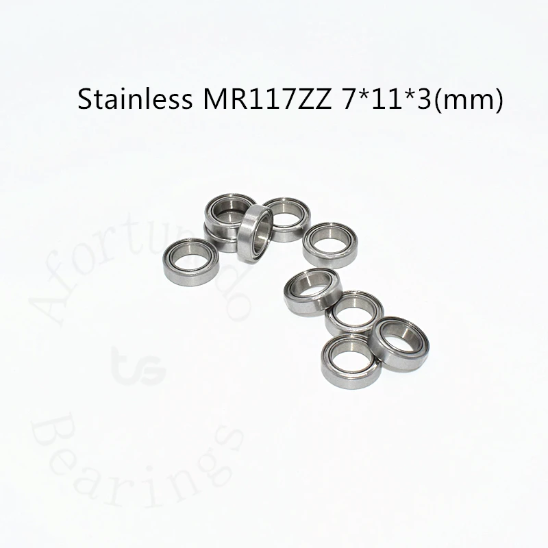 

Stainless steel bearing SMR117ZZ MR117ZZ 10 Pieces 7*11*3(mm) free shipping antirust metal sealed Mechanical equipment parts