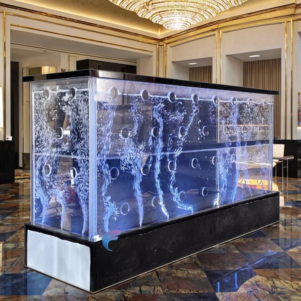 Anpassung. Moderner Couchtisch, Bartisch und Acryl-Couchtisch mit RGB-LED-Licht