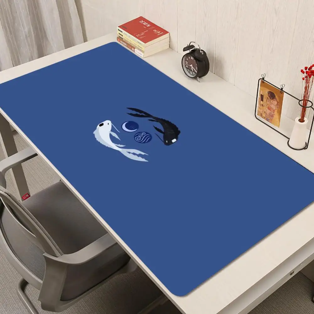 

Коврик для мыши с символами Koi & Moon, нескользящий игровой коврик для мыши, геймерский коврик для киберспорта, игровой механический коврик для клавиатуры XXL, настольный коврик