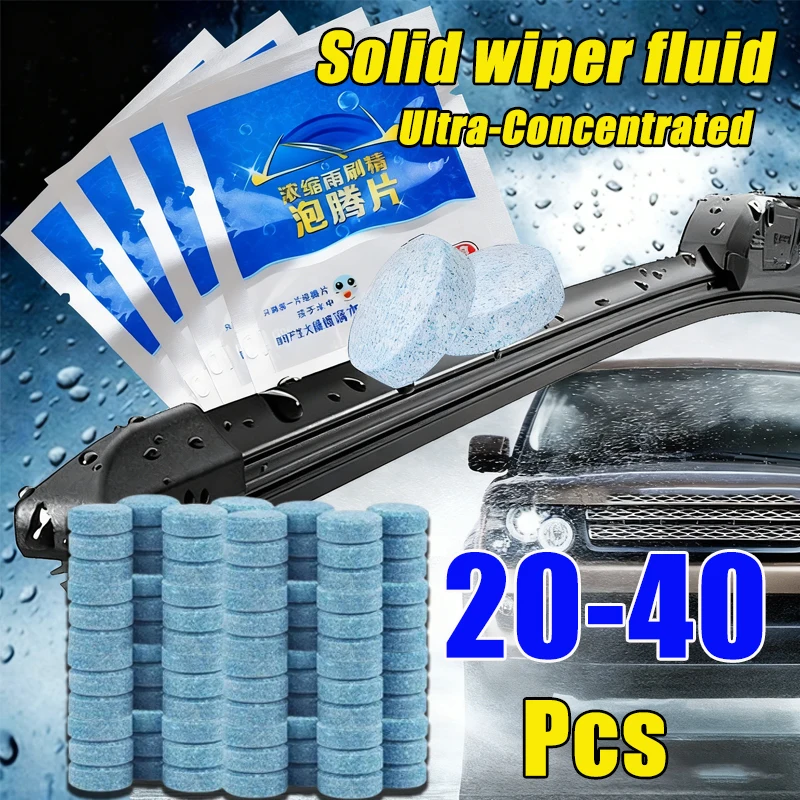 

New Solid Cleaner Car Windscreen Cleaner Ultra-Concentrated Effervescent Tablets Automatic Wiper Glass Solid Cleaning Tablets