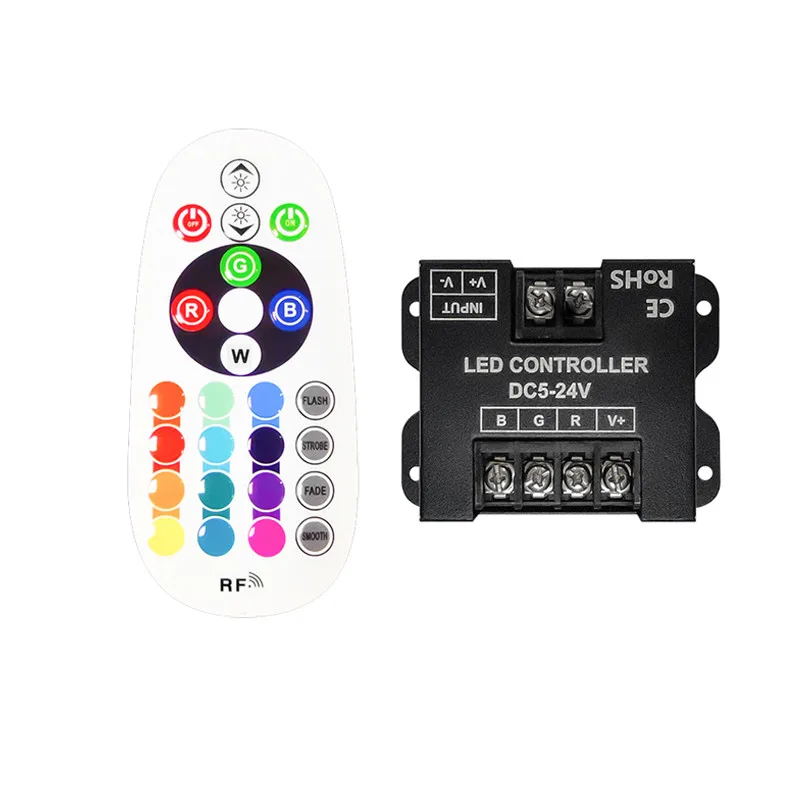 23 key RGB controller LED colorful controller RF iron shell 23 key RGB controller