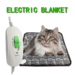 Pet Electric Blanket Winter Warming Pad Cat Dog Heated Nest Waterproof Warmer Power-Off Protection Bite-Resistant Mat Bed
